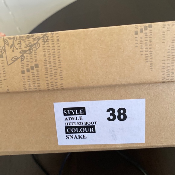 Free People Adele Snakeskin Ankle Boots - Picture 5 of 5